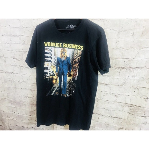 AMERICAN RAG STAR WARS Wookie Business Chewie Chewbacca MENS Tee T-Shirt SZ L - Picture 2 of 5